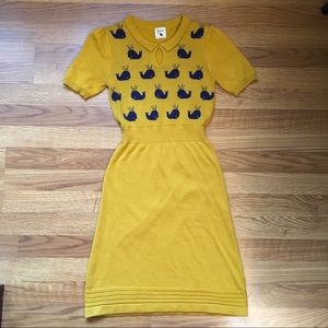 Whale knit dress